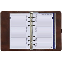 1111-20 Personal 6 Ringplaner Kastanienbraun