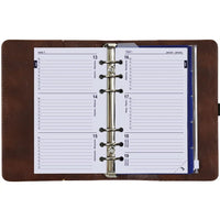 1111-20 Personal 6 Ringplaner Kastanienbraun