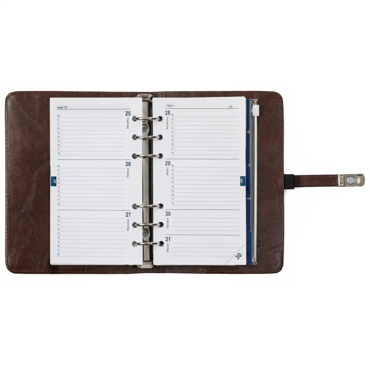 1111-39 Nachfüllbar Personal Agenda Omber Brown