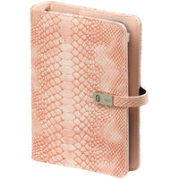 1111-68 Personal Agenda Ringband Croco Roze