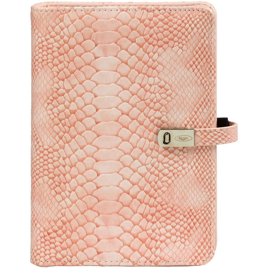 1111-68 Personal Agenda Ringband Croco Roze