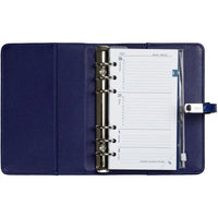 1111-75 Personal Bindemittel Organizer Croco Indigo