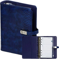 1111-75 Personal Bindemittel Organizer Croco Indigo