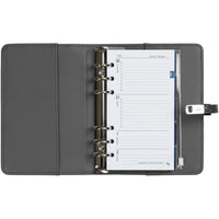 1111-76 Personal Binderplaner Croco Grau