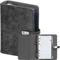 1111-76 Personal Binderplaner Croco Grau