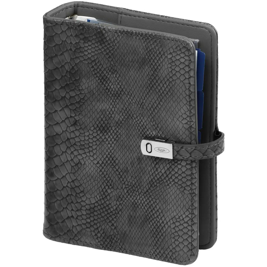 1111-76 Personal Binderplaner Croco Grau
