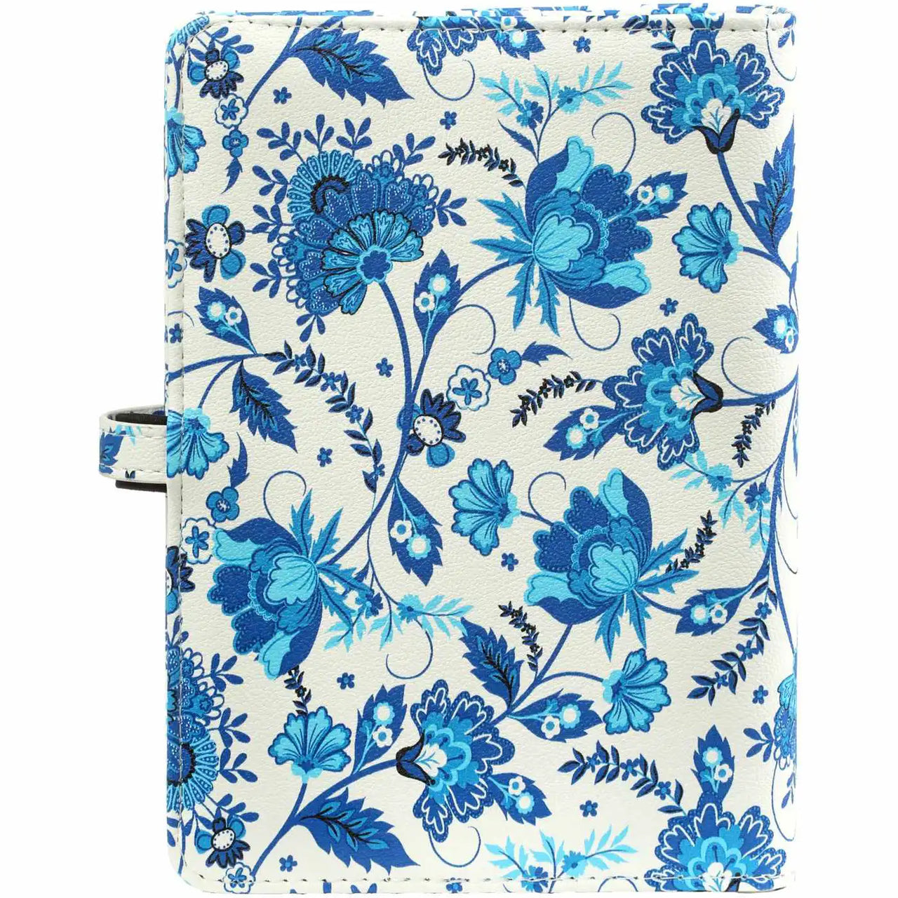 1111-78 Personal Ring Binder Agenda Blue Flowers