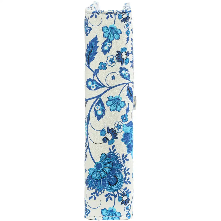 1111-78 Personal Ring Binder Agenda Blue Flowers