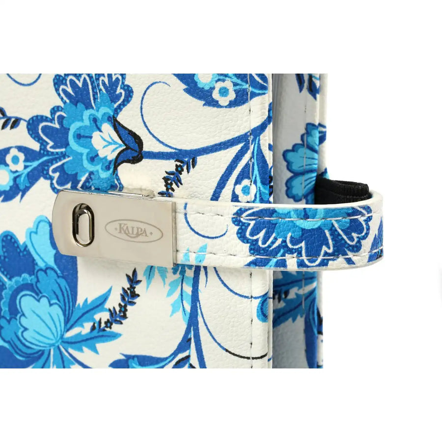 1111-78 Personal Ring Binder Agenda Blue Flowers