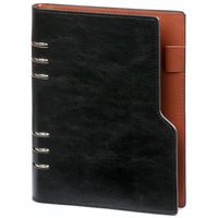 1116-60 Clipbook Personal Ring Binder Planner Pullup Black