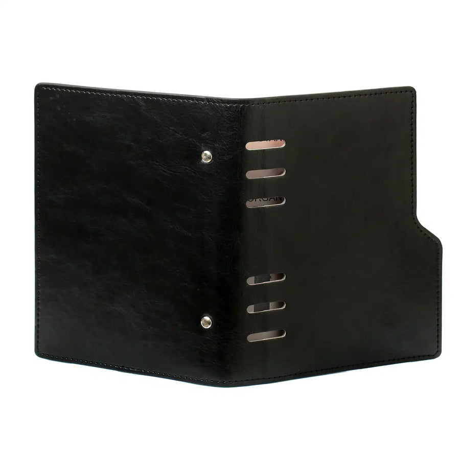 1116-60 Clipbook Personal Ring Binder Planner Pullup Black