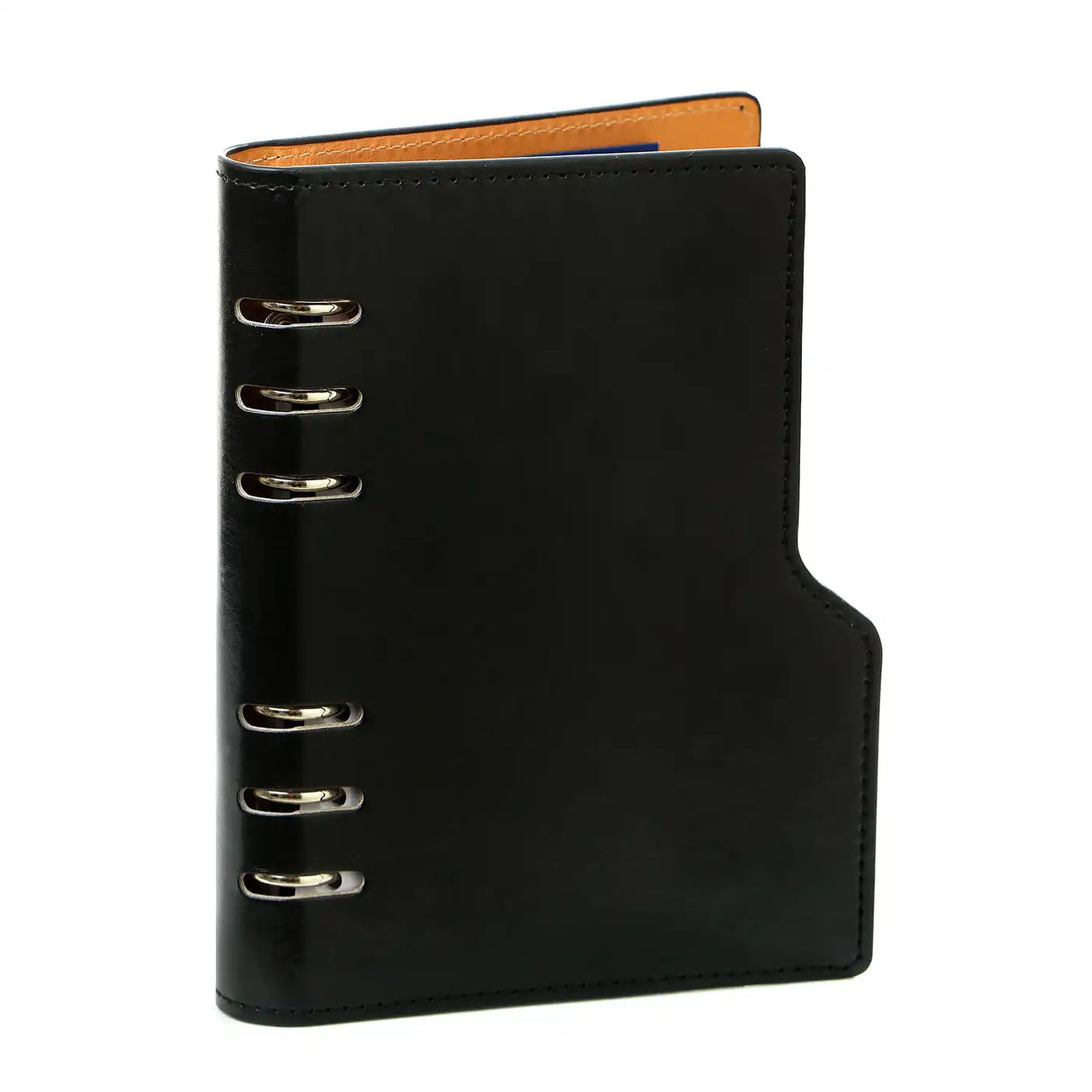 1116-60 Clipbook Personal Ring Binder Planner Pullup Black