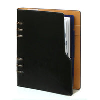 1116-60 Clipbook Personal Ring Binder Planner Pullup Black