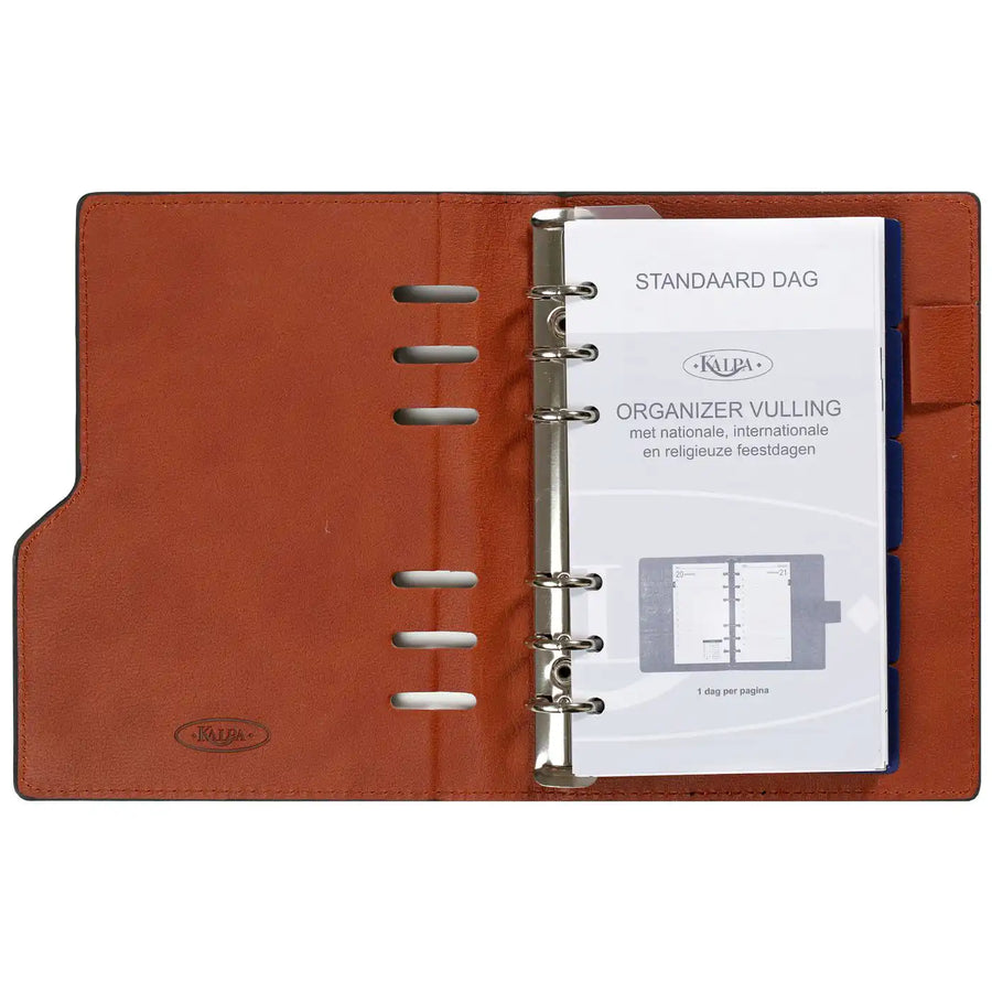 1116-60 Clipbook Personal Ring Binder Planner Pullup Black