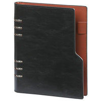 1116-60 Clipbook Personal Ring Binder Planner Pullup Black