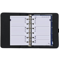 1311-01 6 Ring Planner Agenda Grain Black