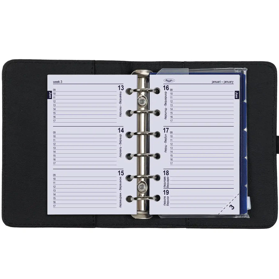 1311-12 Pocket Planer Organizer Blumenmeer schwarz