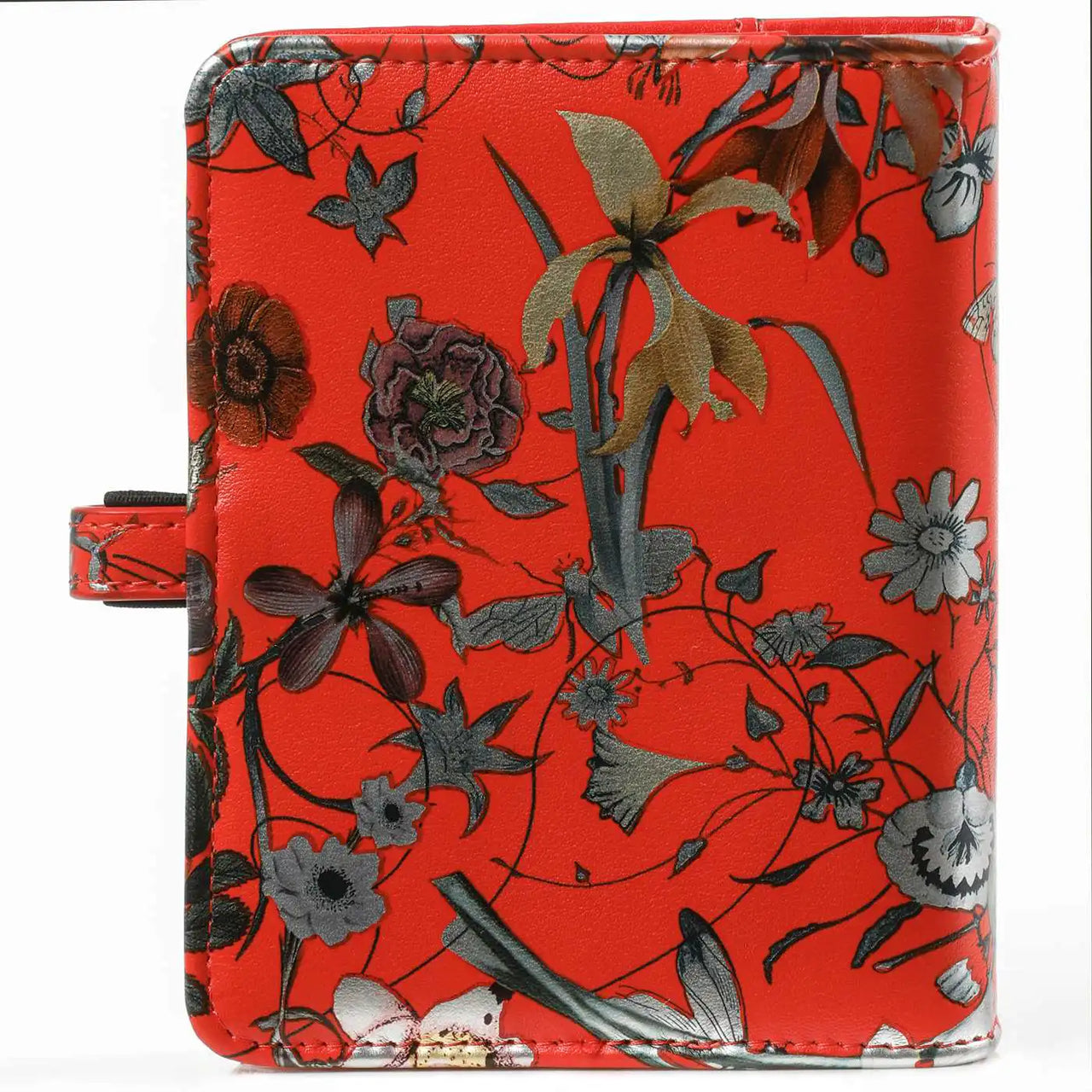 1311-04 Hervulbare Pocket 6 Ringband Planner Zee van bloemen rood