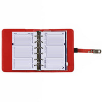 1311-04 Hervulbare Pocket 6 Ringband Planner Zee van bloemen rood