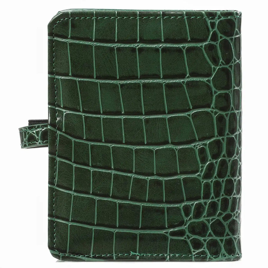 1311-09 Hervulbare Pocket Ringband Organizer Croco Bosgroen