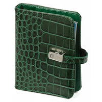 1311-09 Hervulbare Pocket Ringband Organizer Croco Bosgroen