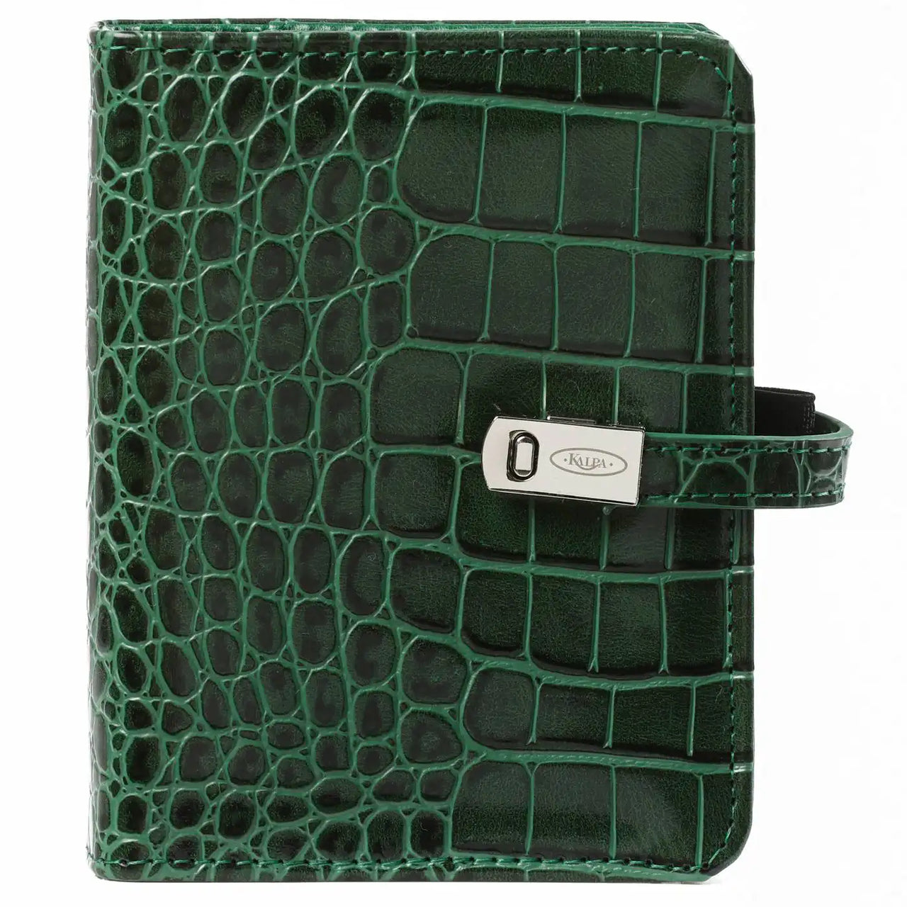 1311-09 Hervulbare Pocket Ringband Organizer Croco Bosgroen