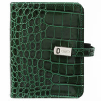 1311-09 Hervulbare Pocket Ringband Organizer Croco Bosgroen