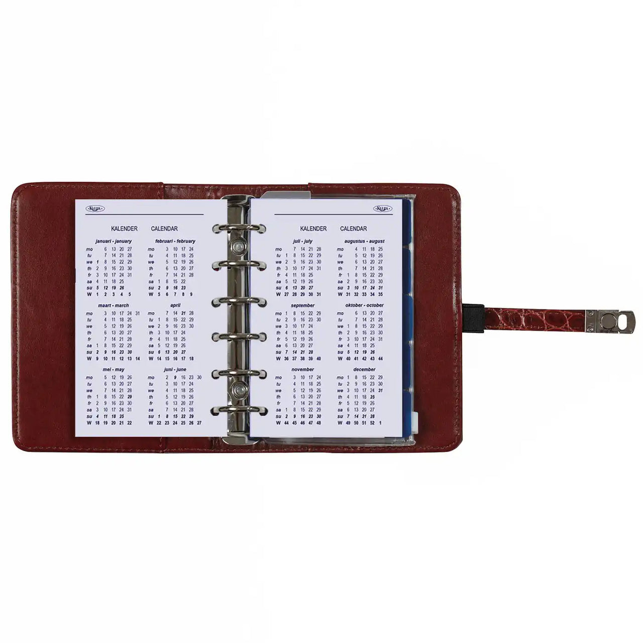 1311-10 Taschenagenda Croco Cognac