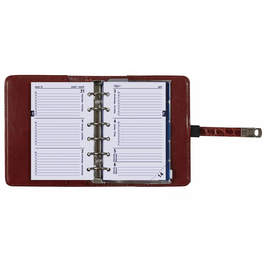 1311-10 Taschenagenda Croco Cognac