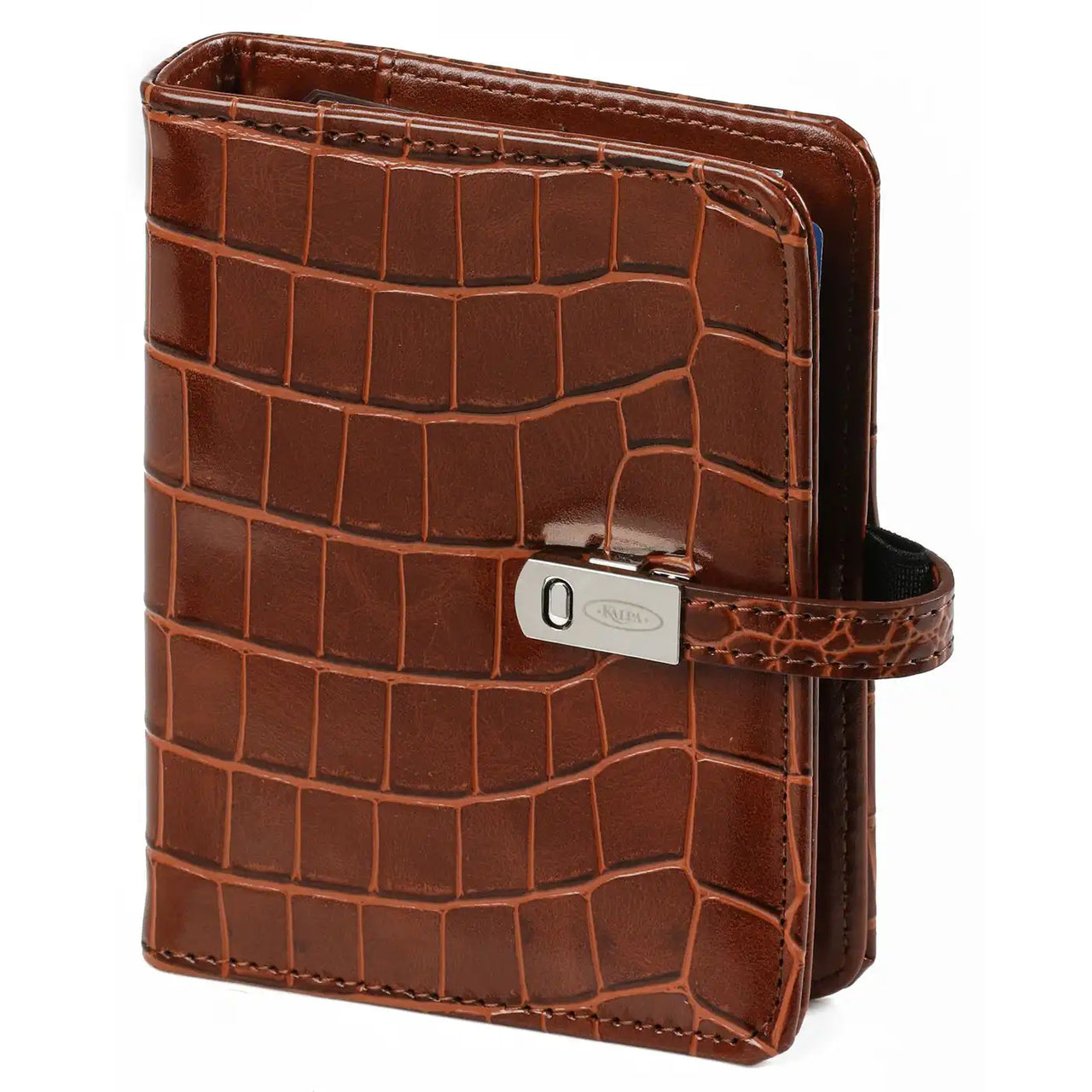 1311-10 Taschenagenda Croco Cognac
