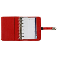 1311-11 Hervulbare Pocket Ringband Planner Organizer Croco Rood