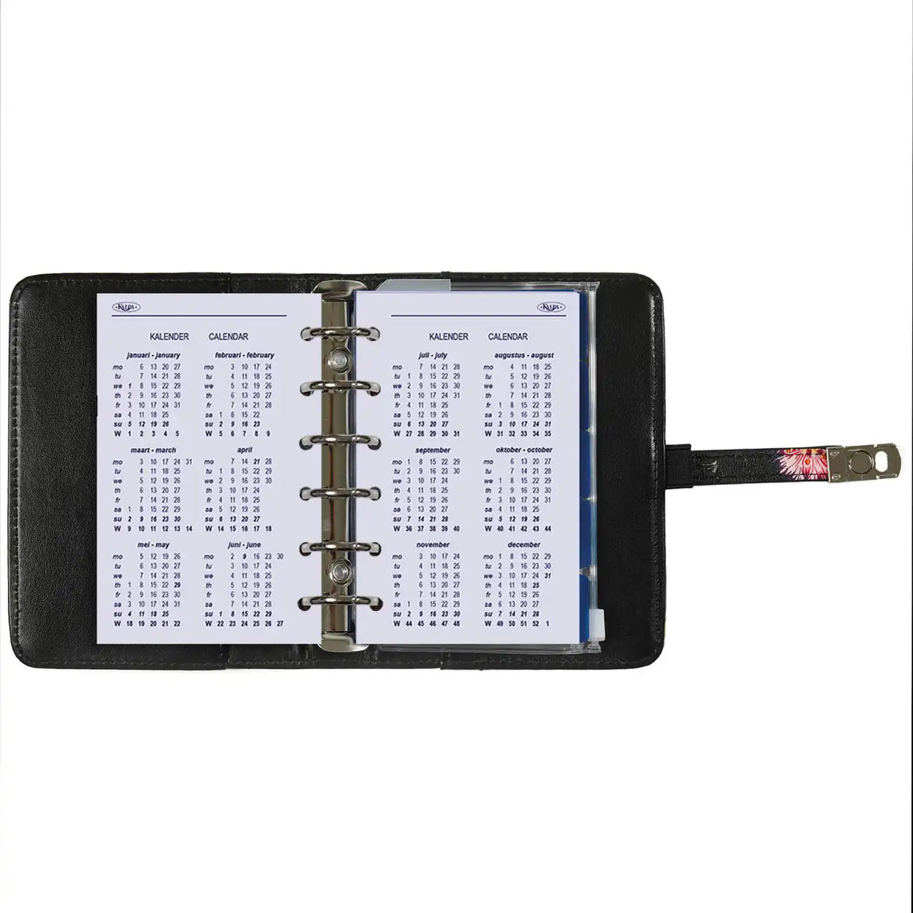 1311-12 Pocket Planer Organizer Blumenmeer schwarz