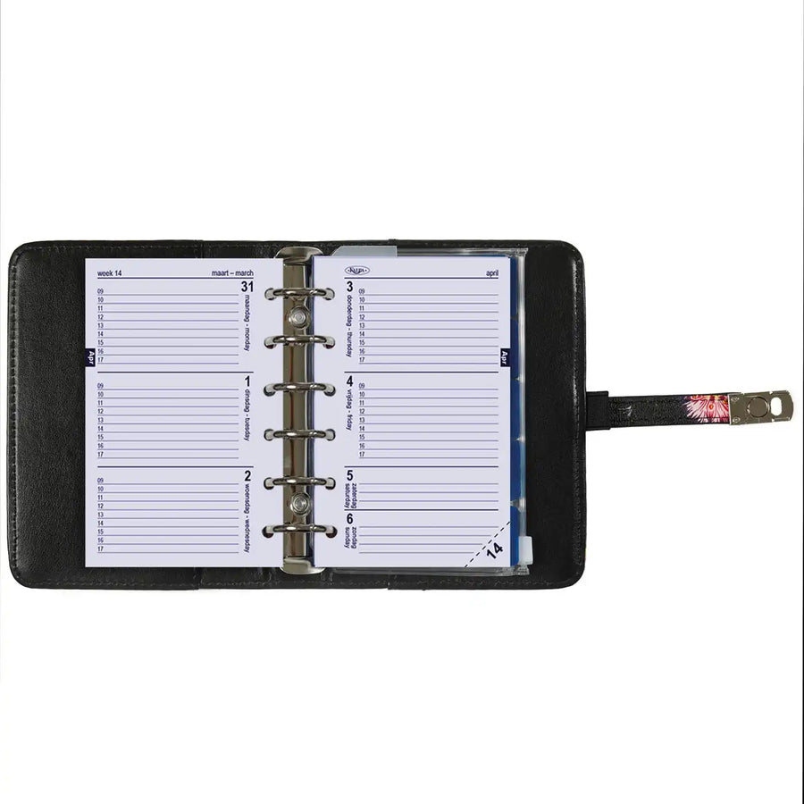 1311-12 Pocket Planer Organizer Blumenmeer schwarz