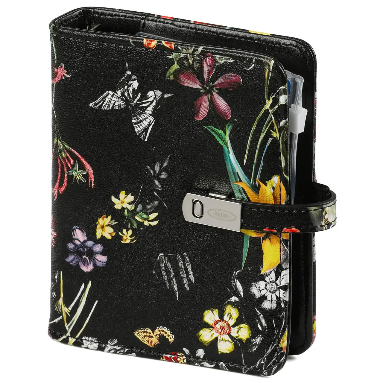 1311-12 Pocket Planer Organizer Blumenmeer schwarz