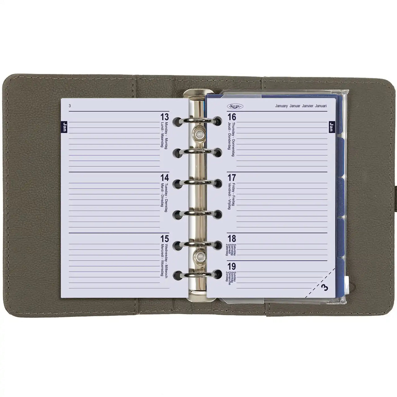 1311-17 Ringagenda Organizer Grijs