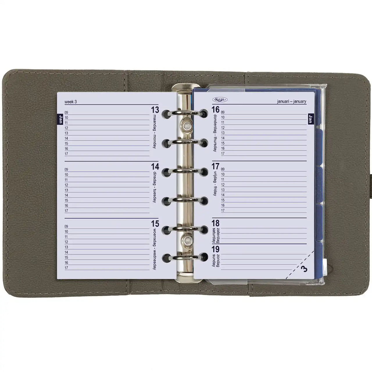 1311-17 Ringagenda Organizer Grijs