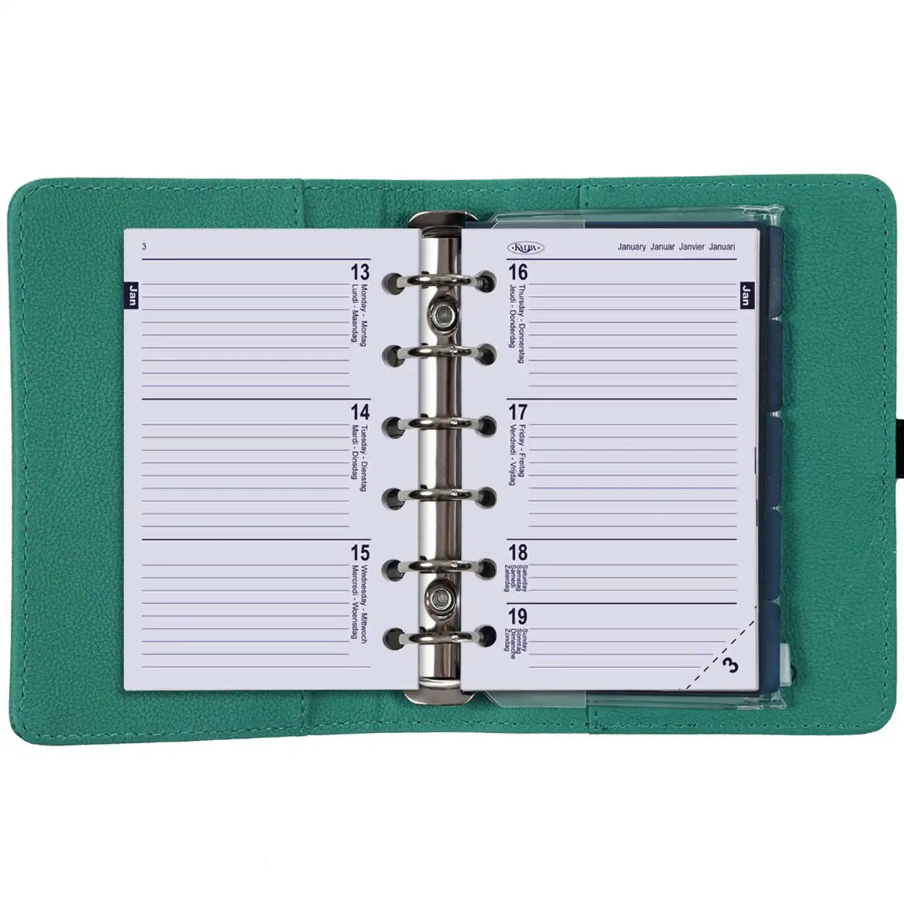 1311-18 Ring Agenda Planner Mint Green