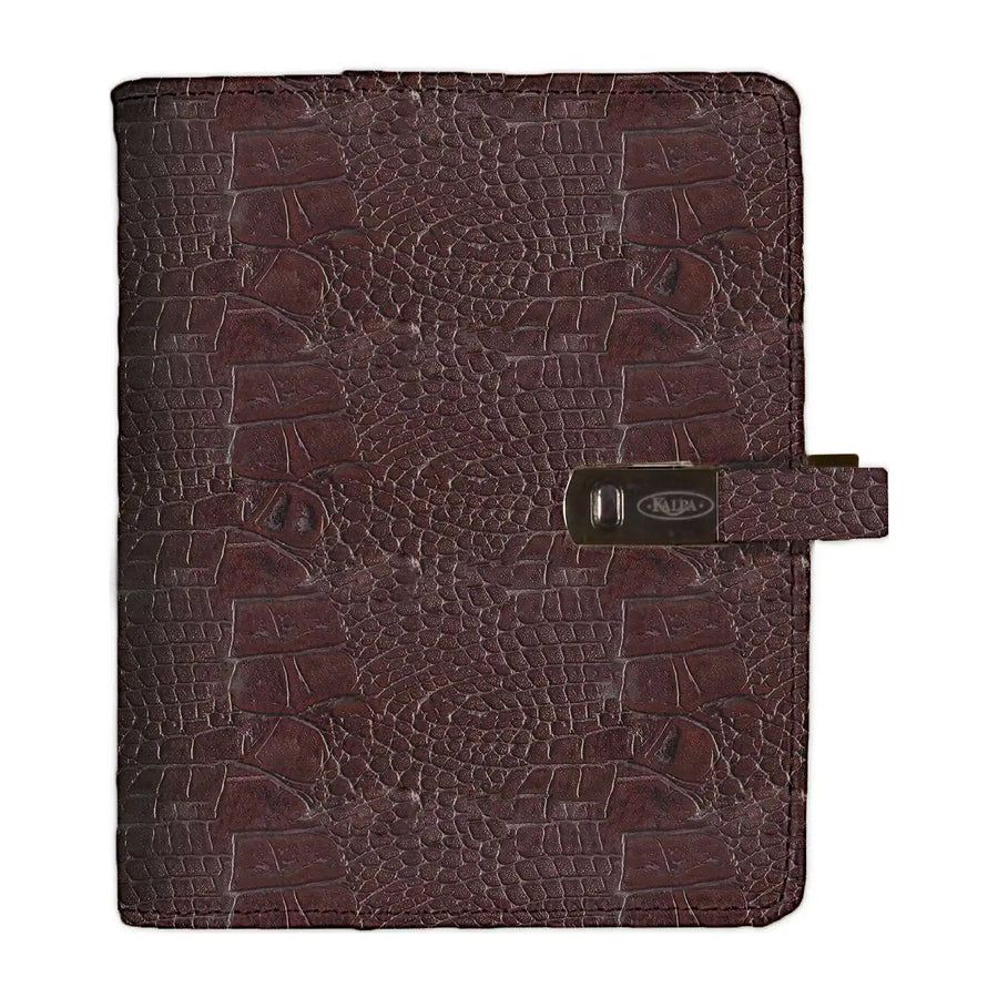 1311-53 Tasche Terminplaner Agenda Croco Bordeaux