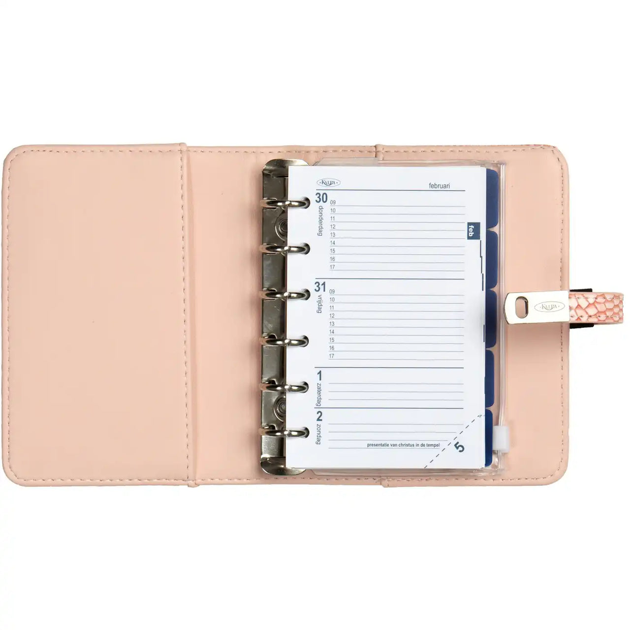 1311-68 Pocket Ringband Organizer Croco Roos
