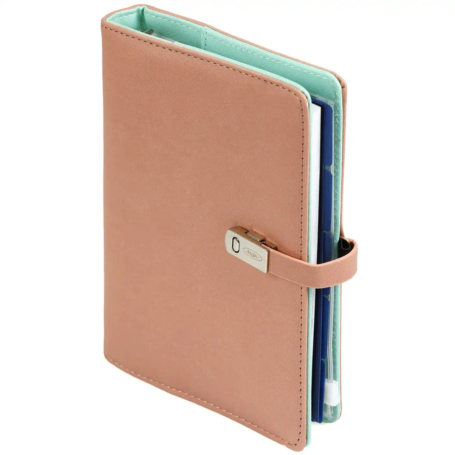 1311-72 Pocket Ringband Planner Pastelroze groen