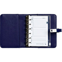 1311-75 Nachfullbarer Mini Ringbuch Croco Indigo