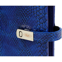 1311-75 Nachfullbarer Mini Ringbuch Croco Indigo