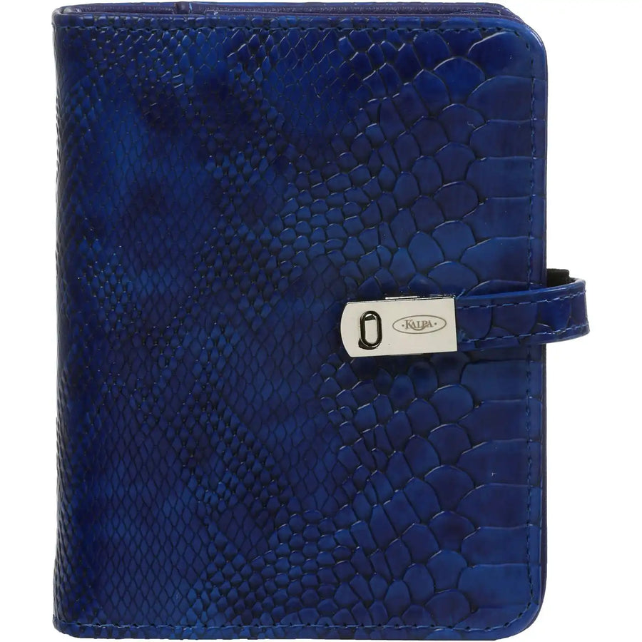 1311-75 Nachfullbarer Mini Ringbuch Croco Indigo