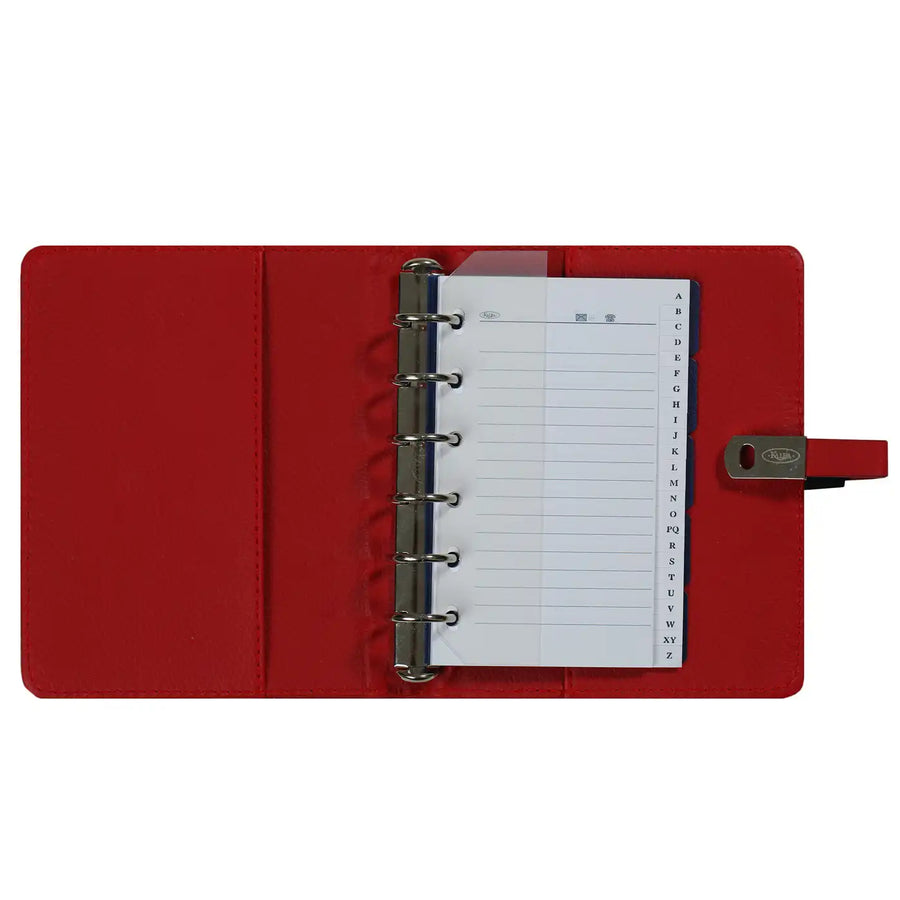1311-97 Hervulbare Pocket Agenda Organizer Pica rood