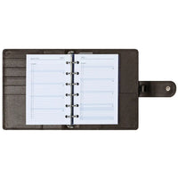1311-Kb Refillable Pocket Agenda Planner Keta Dark Brown