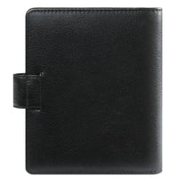 1311-Kz Refillable Pocket Planner Organizer Black Leather