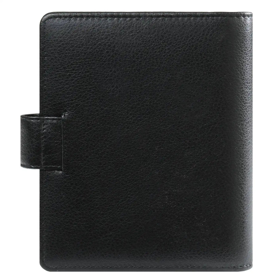 1311-Kz Refillable Pocket Planner Organizer Black Leather