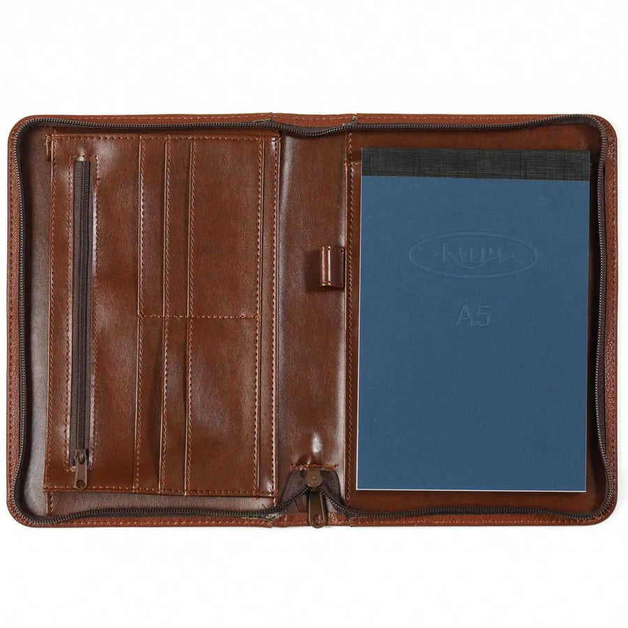 2500-02 A5 Writing Folder Hazelnut bruin