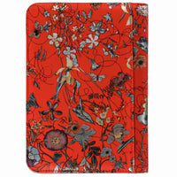 2500-04 A5 Writing Folder Flowers of Sea Red