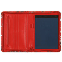 2500-04 A5 Writing Folder Flowers of Sea Red